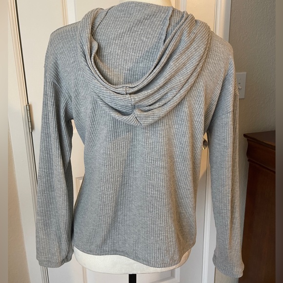 Truself Waffle Hoodie Size Small Gray - Picture 2 of 4